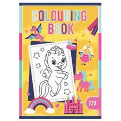 Unicorn coloring book 72 pages