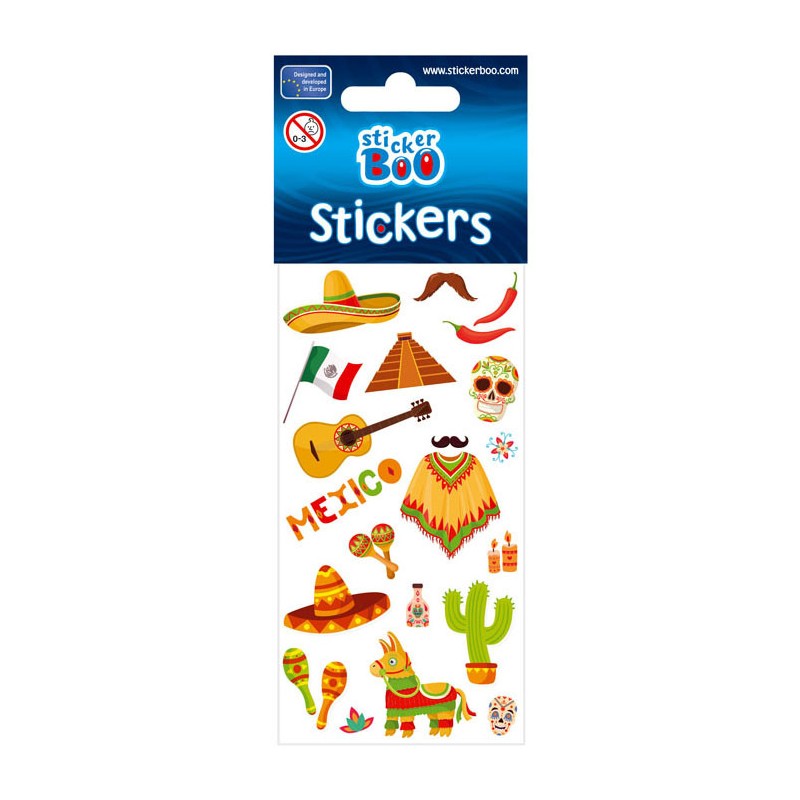 Travel Mexico sticker set