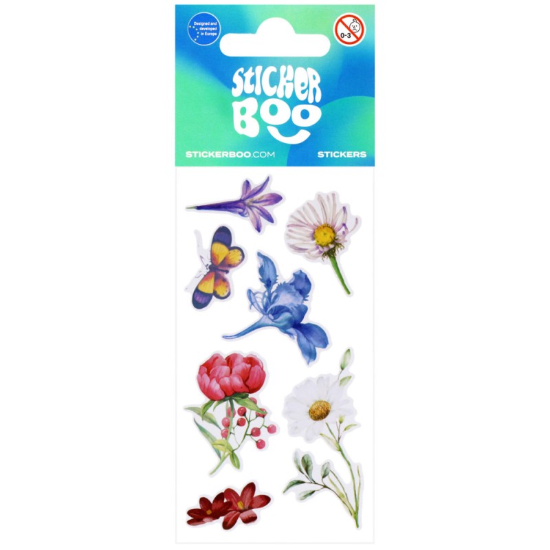 Flower sticker set