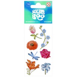 Flower sticker set