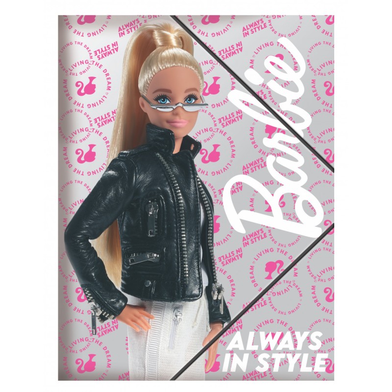 Barbie Style  A/4 elastic folder