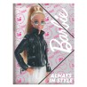 Barbie Style  A/4 elastic folder