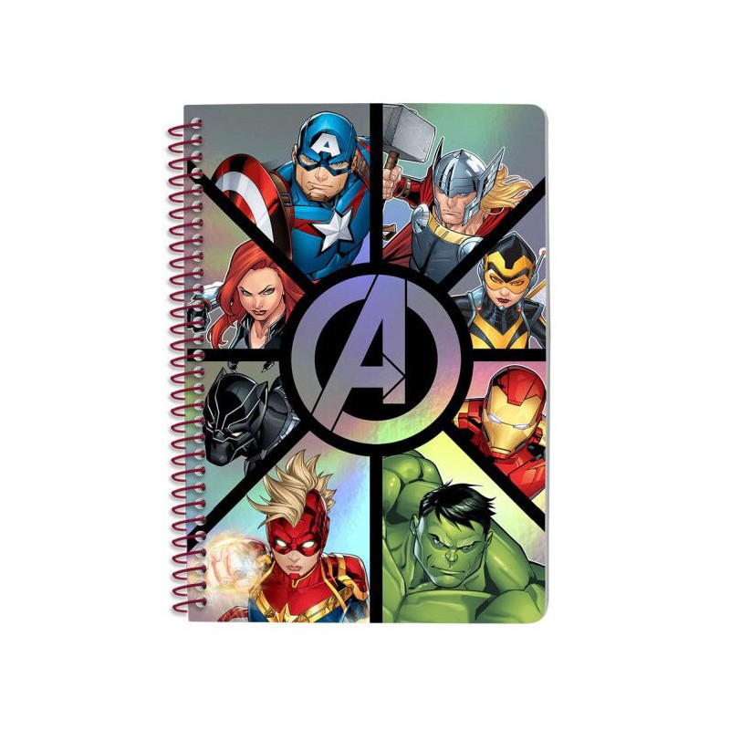 Avengers metallic A/5 lined notebook