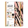 Bullet Journal couleur, carnet à motifs tigre A5 avec autocollants