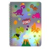 Dinosaur metallic A5 lined notebook