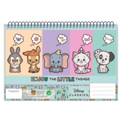 Carnet de croquis à spirales Disney Animals Classic A/4, 30 feuilles