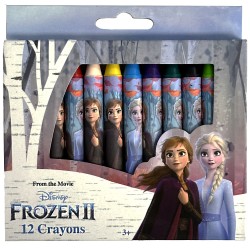 Crayons de cire fascinants pour l'hiver Disney Frozen 12 pièces