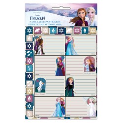 Étiquettes de classeur Disney Frozen Together avec autocollants, 16 pièces.