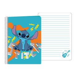 Cahier à spirale bleu Disney Lilo et Stitch A5