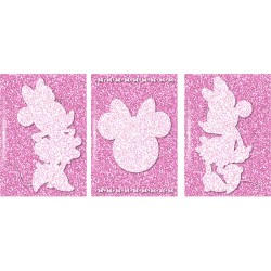 Disney Minnie  glitter mini notebook set