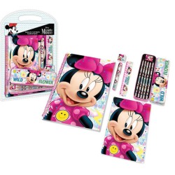 Ensemble de papeterie Disney Minnie (7 pièces)