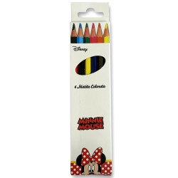 Disney Minnie  coloured pencil set of 6