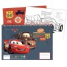 Carnet de croquis à spirale Disney Cars Road A/4 avec 40 pages et autocollants