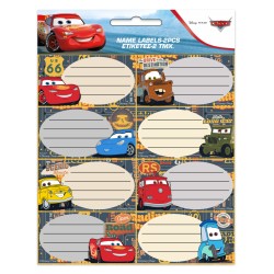 Étiquettes agrafeuses Disney Cars Road, 16 pièces