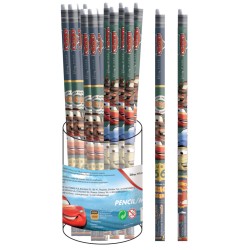 Crayon graphite HB Disney Cars Road avec pointe gomme