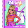 Girl Power Glam Girls Fay Spiral Sketchbook with 24 Sheets and Stickers