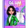 Girl Power Glam Girls Lucy Spiral Sketchbook with 24 Sheets and Stickers