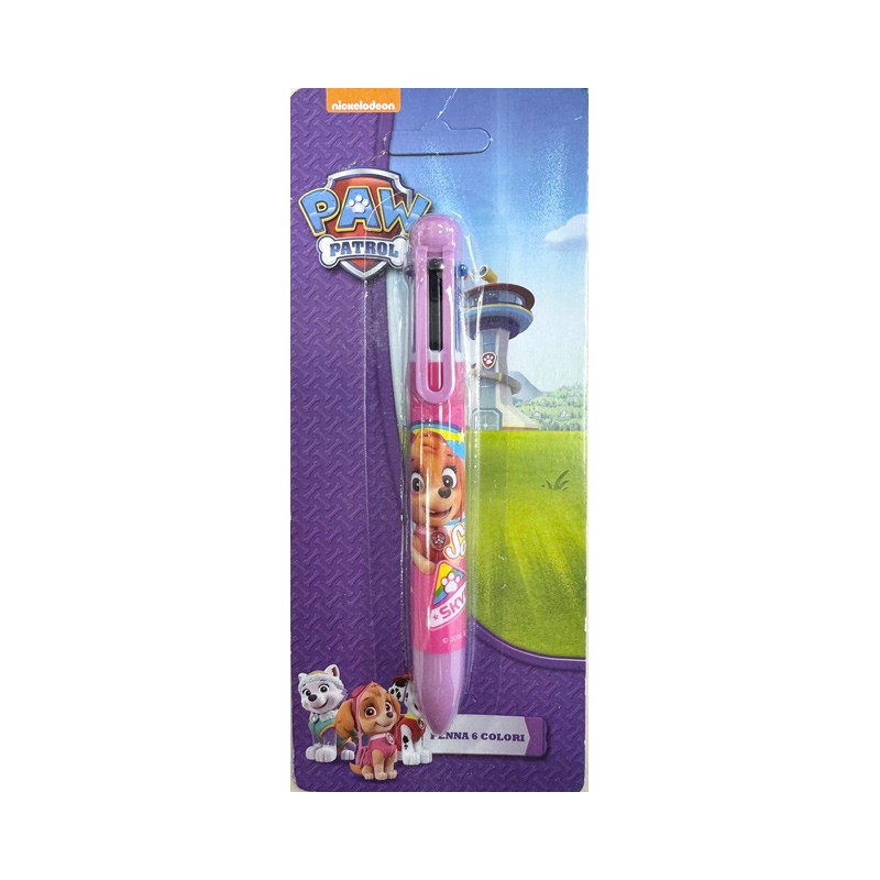 Stylo 6 couleurs Paw Patrol