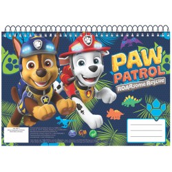 Carnet de croquis à spirales Paw Patrol Dino Rescue A/4 30 feuilles