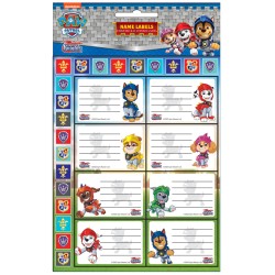 Paw Patrol Knights notebook label with stickers, 16 pieces