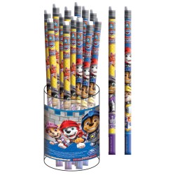 Crayon graphite HB avec pointe gomme Paw Patrol Knights