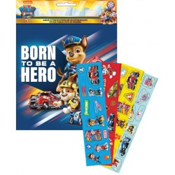 Paw Patrol Movie sticker album with 50 stickers