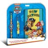 Paw Patrol journal + 6 colored pen + watch