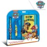 Paw Patrol journal + 6 colored pen + watch