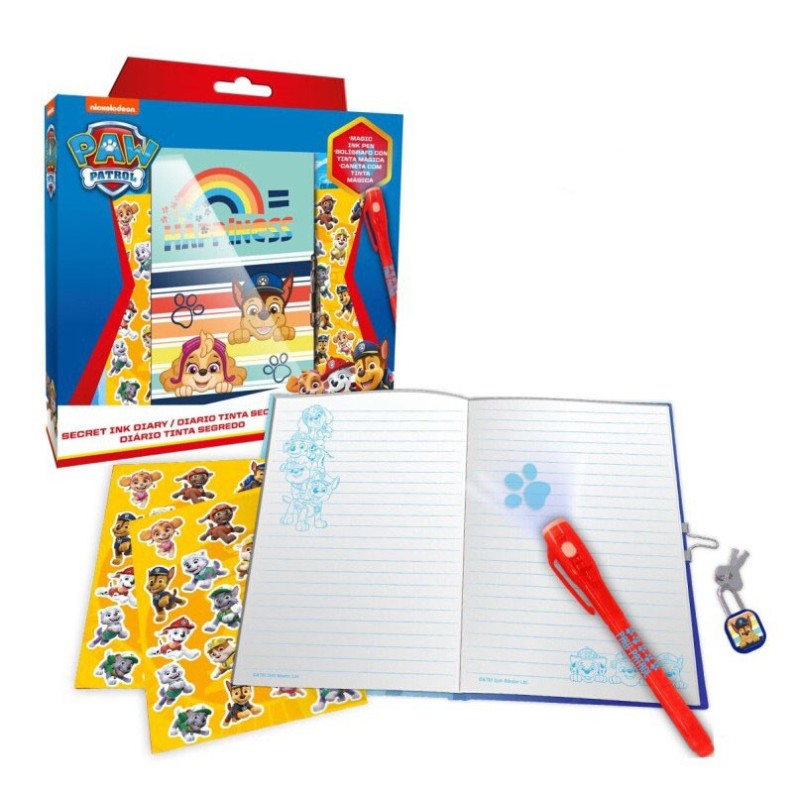 Coffret journal intime + stylo magique Paw Patrol