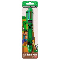 Stylo Minecraft Boom 6 couleurs