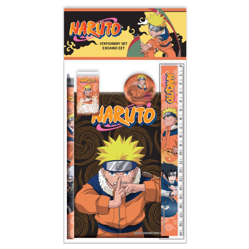 Naruto Fire stationery set 5 pieces