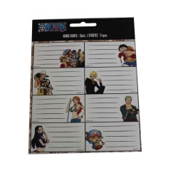 Lot de 16 étiquettes de base pour One Piece Luffy