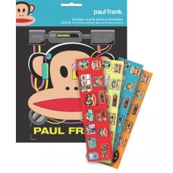 Album d'autocollants Paul Frank Monkey avec 50 autocollants