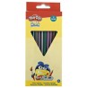 Play-Doh Art Metallic, triangular colored pencil set of 12