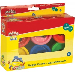 Peinture pour les doigts Play-Doh Art 6 pièces