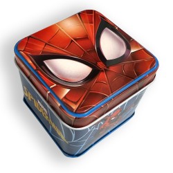 Spiderman Blue mini metal box 7.5 cm