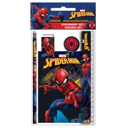 Ensemble de papeterie Spiderman Dark 5 pièces