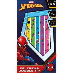 Spiderman double-sided marker 8 pieces