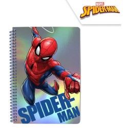 Spiderman metallic lined A/5 notebook