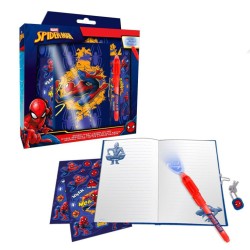 Coffret journal intime Spiderman Web-Slinger + stylo magique