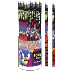 Crayon graphite HB Sonic the Hedgehog avec extrémité en gomme