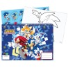 Sonic the Hedgehog Rush Sonic the Hedgehog A/4 Spiral Sketchbook with 40 Sheets and Stickers