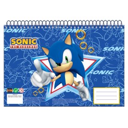 Sonic the Hedgehog Rush Sonic the Hedgehog Carnet de croquis à spirales A/4, 30 feuilles