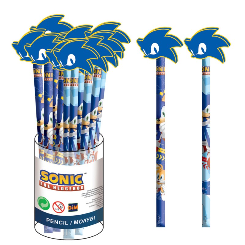 Sonic the Hedgehog Rush Sonic the Hedgehog HB graphite pencil with eraser top