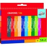 Lot de 12 crayons de cire géants de couleur