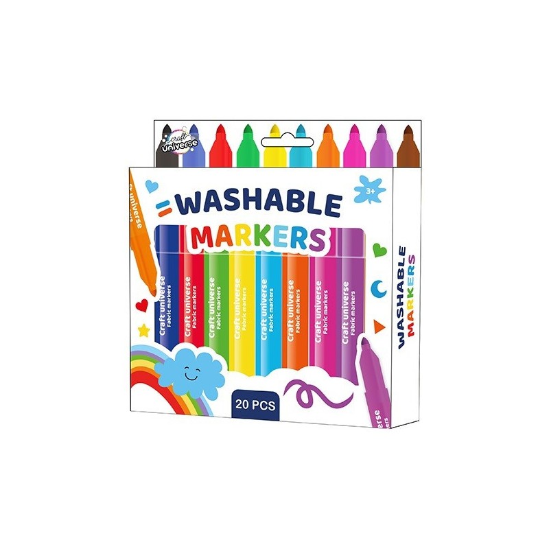 Colour washable marker set 20 pcs