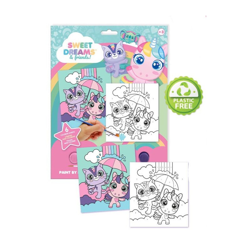 Coffret de peinture Unicorn Dreams avec peinture par numéros