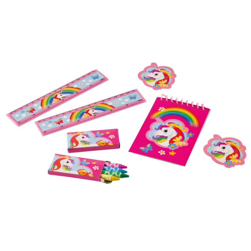 Unicorn Pink stationery set (20 pcs)