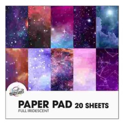 Space Opal World paper sheet 15x15 cm