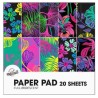 Flower glossy paper sheet 15x15 cm